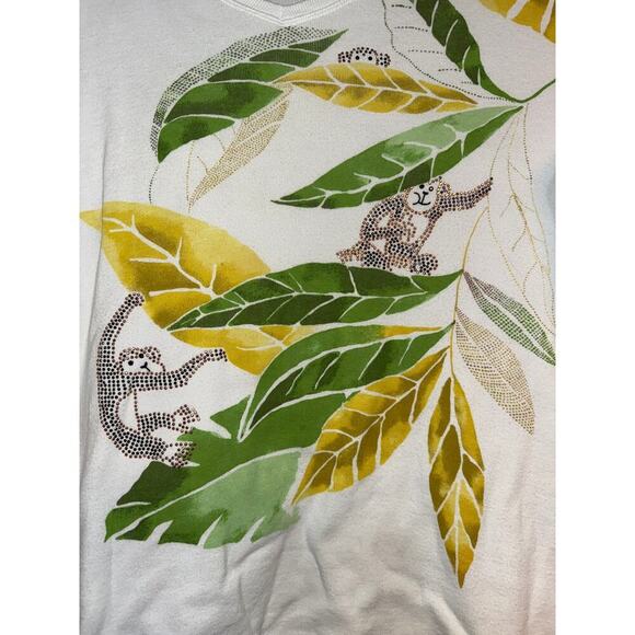 CHICOS studded monkey top size XL - Picture 2 of 5